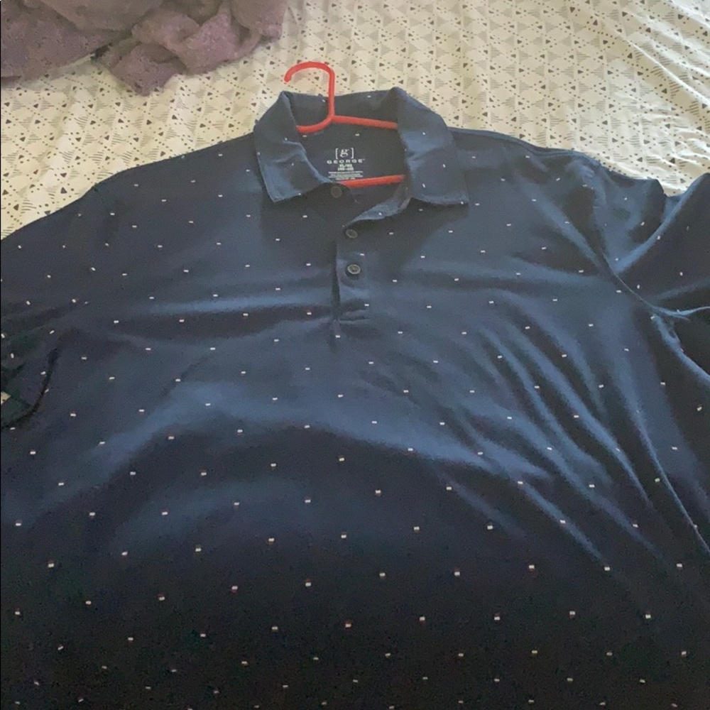 Printed jersey polo